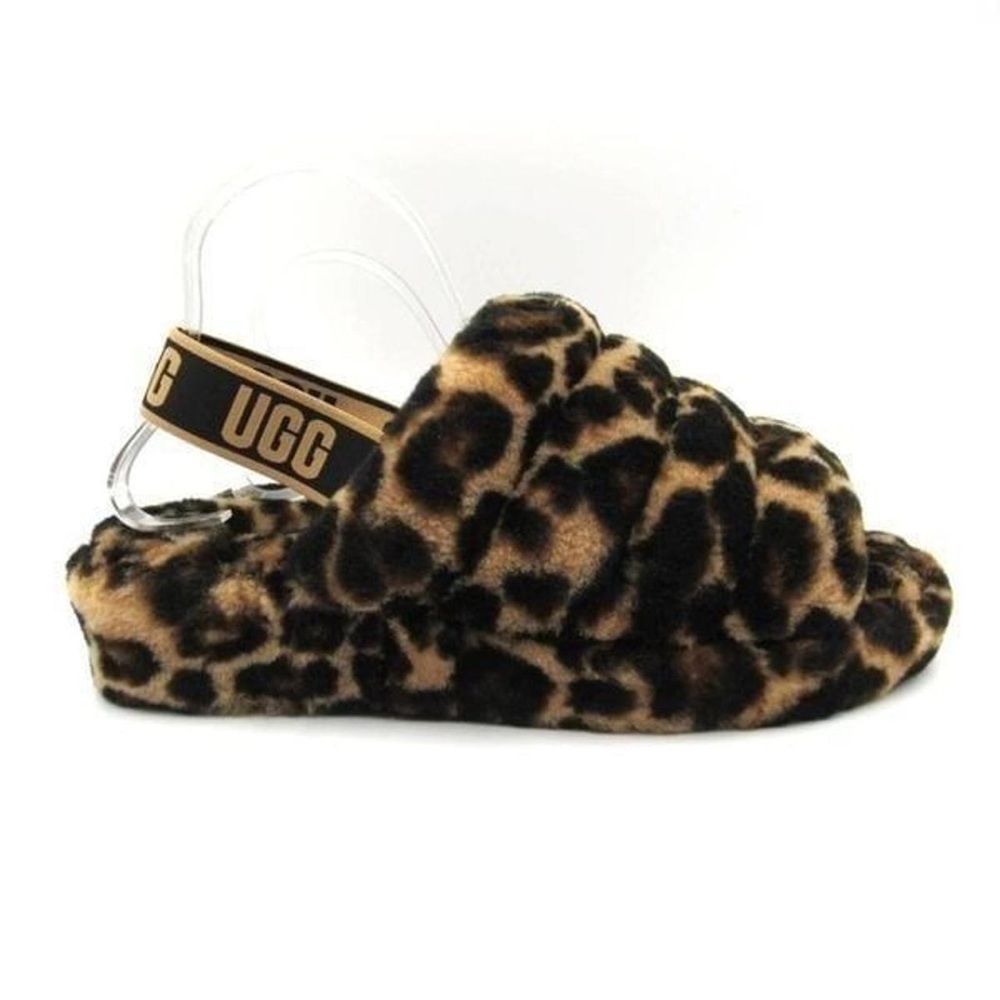 UGG Fluff Yeah Leopard Panther new in box!